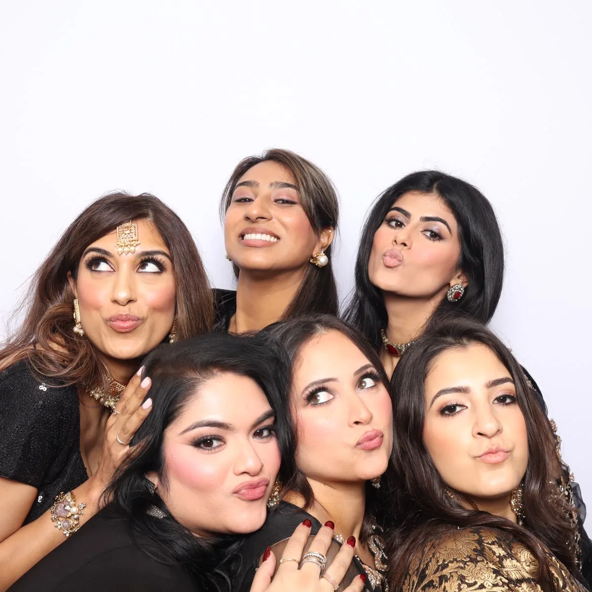 Guests at Clutch City luxury photo booth Houston wedding